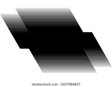Design element Vector black and white background of thin broken lines. Striped pattern. The basis for web design, posters, toys, 
 advertising, packaging. Vector background with place for text. Spot