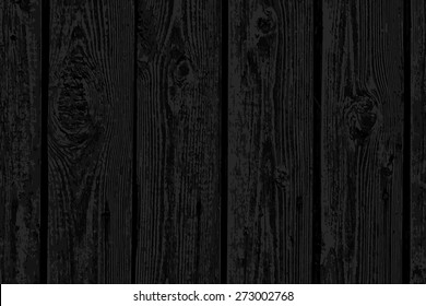 design element. vector black wooden fence