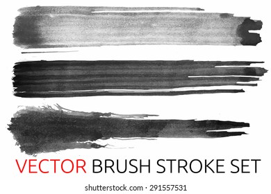 design element.  vector brush stroke set