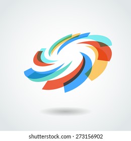 Design element. Vector circle illustration. Business logo.
