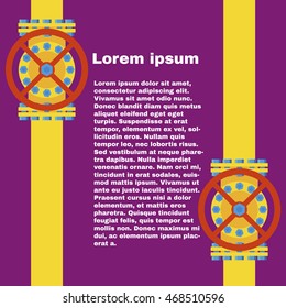 design element. vector gas pipeline flat background