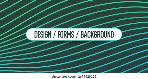 A design element. Vector graphics. Abstract illustration for the presentation and placement of various text information. A simple, elegant background with wavy lines.