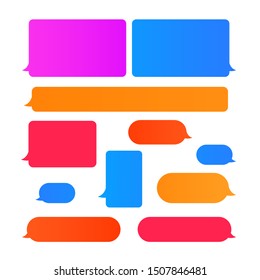 Design element vector of message bubbles. Chating concept