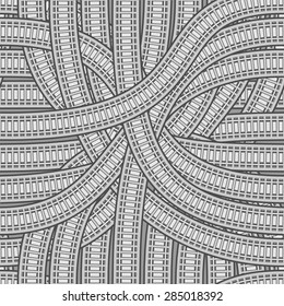 design element. vector seamless rail texture