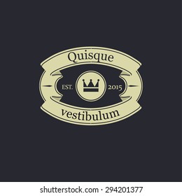 Design Element in Vintage Style for Logotype
