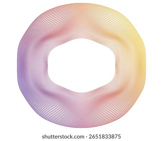 Design - Linhas Onduladas De Curva De Meio-Tom Do Elemento. Círculo de pontos, meio-tom. Espirais Círculo de fundo para Médicos, Cosméticos, Bem-estar, Joias, Moda. Marcas padrão Borda do quadro. Linhas geométricas
