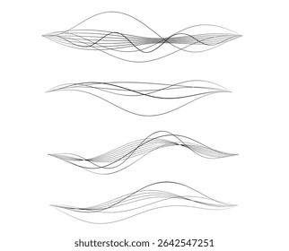 Design Element Wavy Lines for certificates, diplomas, protective document layers. Guilloche curve line Background. Background Pattern branding Frame border - Wedding, Medical, Spa, Wellness, Fashion