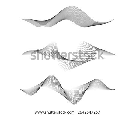 Design Element Wavy Lines for certificates, diplomas, protective document layers. Guilloche curve line Background. Background Pattern branding Frame border - Wedding, Medical, Spa, Wellness, Fashion