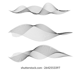 Design Element Wavy Lines Guilloche curve line Background for certificates, diplomas, protective document layers. Pattern branding Frame border - Jewerly, Wedding, Medical, Spa, Wellness, Fashion