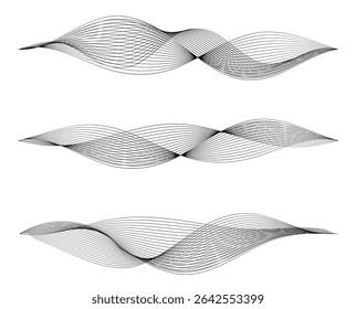 Design Element Wavy Lines Guilloche curve line Background for certificates, diplomas, protective document layers. Pattern branding Frame border - Jewerly, Wedding, Medical, Spa, Wellness, Fashion