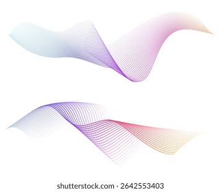 Design Element Wavy Lines Guilloche curve line Background for certificates, diplomas, protective document layers. Pattern branding Frame border - Jewerly, Wedding, Medical, Spa, Wellness, Fashion