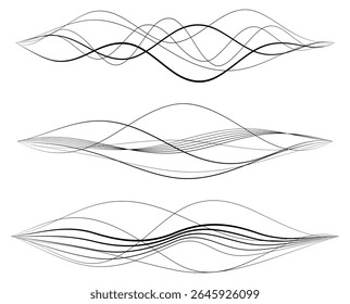 Design Element Wavy Lines Guilloche curve line Background for certificates, diplomas, protective document layers. Pattern branding Frame border - Jewelry, Fashion, Wedding, Beauty, Home Decor