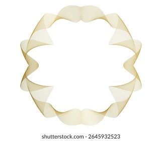 Design Element Wavy Lines Guilloche curve line Background circle for certificates, diplomas, protective document layers. Pattern branding Frame border - Healthy Lifestyle, Fitness, Medical, Wellness
