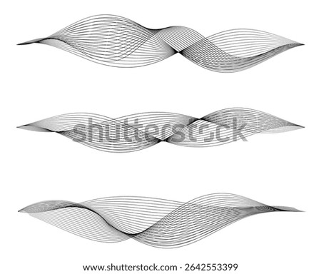 Design Element Wavy Lines Guilloche curve line Background for certificates, diplomas, protective document layers. Pattern branding Frame border - Jewerly, Wedding, Medical, Spa, Wellness, Fashion