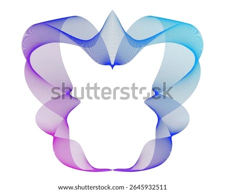 Design Element Wavy Lines Guilloche curve line Background circle for certificates, diplomas, protective document layers. Pattern branding Frame border - Healthy Lifestyle, Fitness, Medical, Wellness