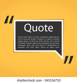 Design element for your text with quotes, vector eps10 illustration