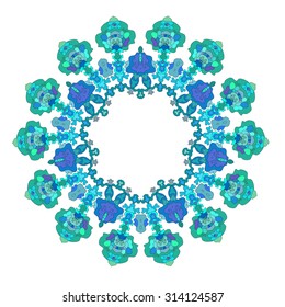 Design element.Endless ornamental ethnic texture.Template for decoration.Hand-draw vector illustration.