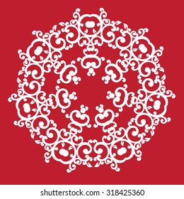 Design element.Endless ornamental ethnic texture.Template for decoration.Hand-draw vector illustration.