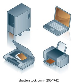 Design Elements 44a. Computer Icons Set are specially designed to achieve PIN SHARP ICONS ON A SCREEN. All the icons are fully editables. I hope youâ€™ll enjoy