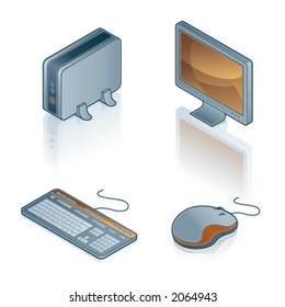 Design Elements 44b. Computer Icons Set are specially designed to achieve PIN SHARP ICONS ON A SCREEN. All the icons are fully editables. I hope youâ€™ll enjoy