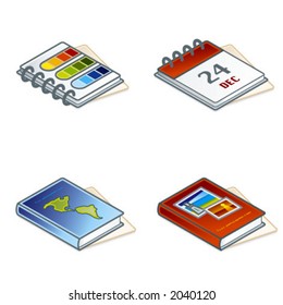 Design Elements 45d. Paper Suff Icons Set. High resolution image for general use