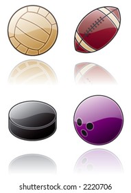 Design Elements 50b. "Sport Balls Icon Set" are specially designed with a web designers in mind to achieve PIN SHARP ICONS ON A SCREEN.