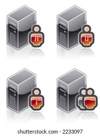 Design Elements 51a. "Internet Computer and Software Icons Set" are specially designed with a web designers in mind to achieve PIN SHARP ICONS ON A SCREEN.