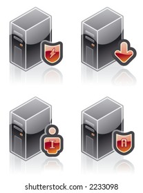 Design Elements 51b. "Internet Computer and Software Icons Set" are specially designed with a web designers in mind to achieve PIN SHARP ICONS ON A SCREEN.