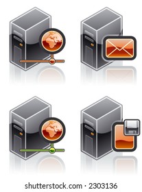 Design Elements 51k. "Internet Computer and Software Icons Set" are specially designed with a web designers in mind to achieve PIN SHARP ICONS ON A SCREEN.