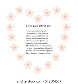 Design elements abstract flowers. Can be used for wedding, baby shower, mothers day, valentines day, birthday cards, invitations, greetings.