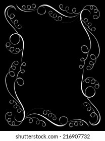 Design elements. Abstract frame. Vector illustration