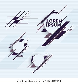 Design Elements With Abstract Geometric Forms 