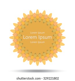 Design elements with abstract geometric forms