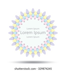 Design elements with abstract geometric forms