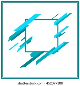 Design elements with abstract geometric forms