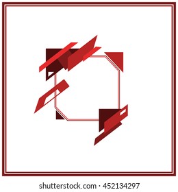 Design elements with abstract geometric forms