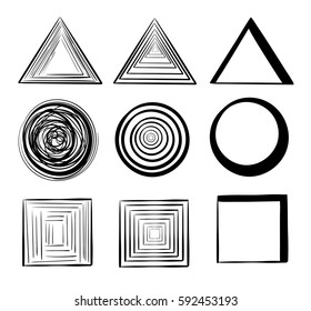 Design elements. Abstract line geometric background. i