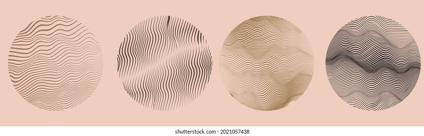 Design elements  . Abstract Vector Striped Geometric Background, horizontal hand drawn wavy lines pattern .
