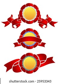 Design elements. Award and ribbon.