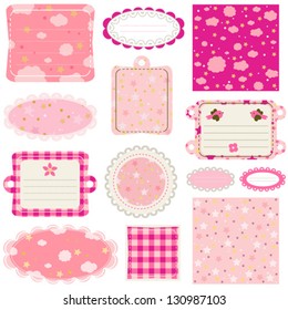 design elements for baby scrapbook