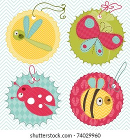 Design elements for baby scrapbook