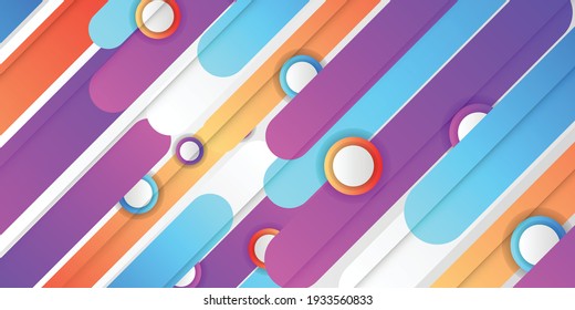 Design elements background. Abstract colorful background for design. Vector illustration with pink, purple, orange and blue gradient color on white background