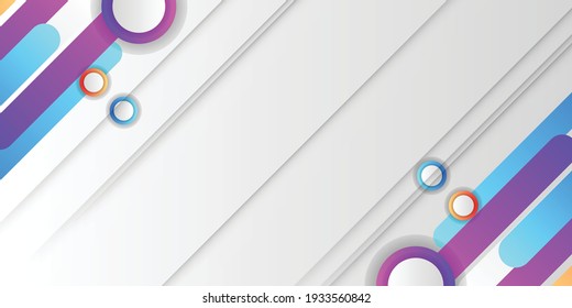 Design elements background. Abstract colorful background for design. Vector illustration with pink, purple, orange and blue gradient color on white background