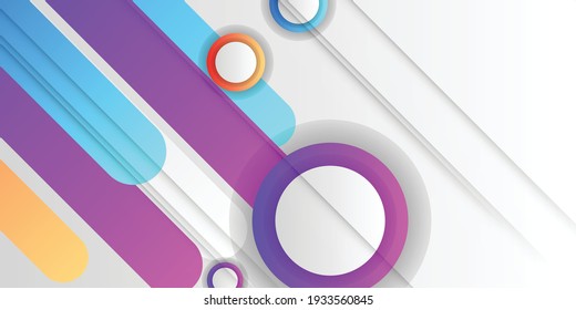 Design elements background. Abstract colorful background for design. Vector illustration with pink, purple, orange and blue gradient color on white background
