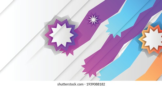Fondo de elementos de diseño. Resumen de fondo colorido para el diseño. Ilustración vectorial con color de gradiente rosa, púrpura, naranja y azul sobre fondo blanco