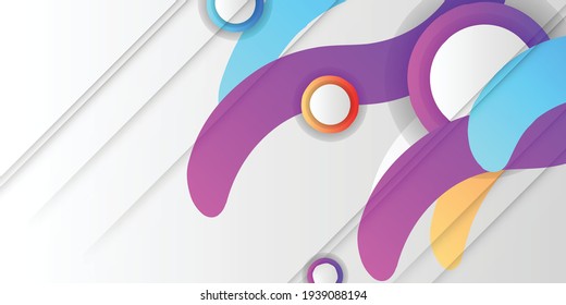 Design elements background. Abstract colorful background for design. Vector illustration with pink, purple, orange and blue gradient color on white background