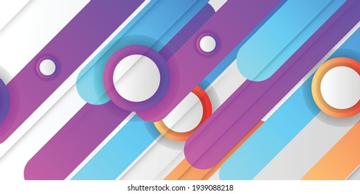 Design elements background. Abstract colorful background for design. Vector illustration with pink, purple, orange and blue gradient color on white background