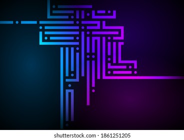 Design elements background with maze texture. Good cover for book on psychology, creative problem solving, logical thinking. Vector illustration EPS 10 glow light effect for template page presentation