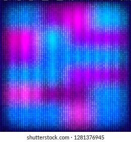Design elements - Binary computer code halftone pattern dark background. Vector illustration eps 10 frame with Digital data cryptography texture for technology, electronic, network algorithm
