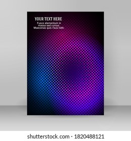 Design elements - Binary computer code halftone pattern dark background. Vector illustration eps 10 frame with Digital data cryptography texture for technology, electronic, network algorithm